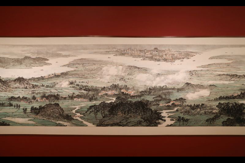美术创作工程《长江万里图》巨幅长卷展